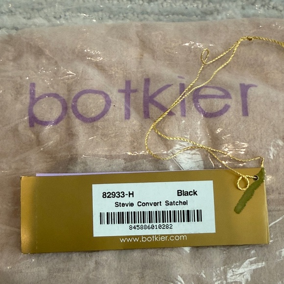 Botkier Black Leather Shoulder Bag with Gold Accents - Picture 10 of 10